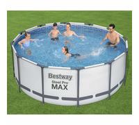 Bestway Set Piscina Rotonda Steel Pro MAX 366x122 cm