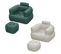 Bestway Sillon Gonfiabile con Reposapiedi Colore Assortito 107x99x80/48x48x36