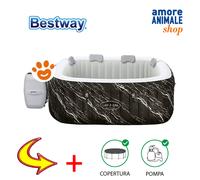Bestway SPA Lay Z Airjet Hollywood 6 Posti (180x180x66cm) Idromassaggio 6001F