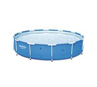 Bestway Steel PRO 56706 Framed Pool Round 6473L Blue Above Ground Pool - Above Ground Pools (Framed Pool, Round, 6473 L, Blue, PVC, Polyester, Steel, 290 mm)