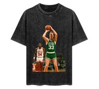 BestWishes Larry Bird Photo Poster Mens Black T-Shirt L