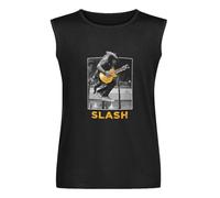 BestWishes Slash Guitar Jump Unisex Sleeveless T-Shirt Vests Top Black Mens Tank Tee S