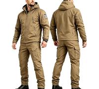 BESTXH 03, Giacca E Pantaloni Tattici Da Uomo, Giacca Impermeabile Leggera, Giacca Softshell, Tute Militari Impermeabili Softshell, Set Di Tute Da Combattimento Dell'Esercito