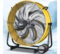BESTXH 20in, Ventilatore Industriale A Tamburo di Grandi Dimensioni, Ventilatore da Pavimento Ad Alta velocità A 3 velocità con Ruote E Maniglia Integrate, Ventilatore di Scarico