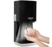 BESTXH Asciugamani A Induzione Completamente Automatico, Asciugamani Elettrici Ad Alta velocità, Asciugamani Rapidi A Caldo E A Freddo, per Uso Domestico O Commerciale,Nero,Tray Included