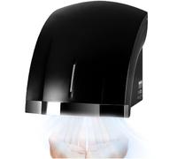 BESTXH Asciugamani, Asciugamani Commerciali Compatti, Asciugamani Elettrici Automatici con Interruttore Aria Calda/Fredda, per Bagni Domestici O Commerciali,Nero