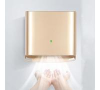 BESTXH Asciugamani per WC, Induzione Automatica Asciuga Mani, Risparmio Energetico Asciugamani Elettrico, Senza Tocco Asciugamani da Parete, per La Casa, Cucina, Bagno,d'oro