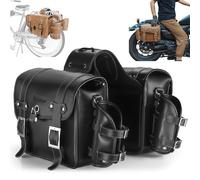 BESTXH Borsa da Sella per Bici, Borsa da Sella Posteriore per Moto in Similpelle, con Portaborraccia E Lucchetto, per Bauletto da Sella per MTB E Mountain Bike,Nero