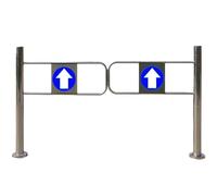 BESTXH Cancello Automatico A Battente per Ingressi di Supermercati, Porta Unidirezionale A Chiusura Automatica per Cortili E Magazzini, Cancello di Sicurezza con Molle,1 Set,50 * 100cm