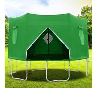 BESTXH Copertura per Trampolino, Telo Impermeabile Oxford per Trampolino, Telo con Cerniera E Cinghia Adatto, per 6 Trampolini con Pali Dritti, Telo Antipioggia, Design Pieghevole,02,8FT
