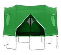 BESTXH Copertura Protettiva Solare per Trampolino, Tenda per Trampolino Impermeabile in Tessuto Oxford con Finestra E Lucernario, Tenda Impermeabile E Resistente Ai Raggi UV,02,15FT