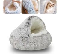 BESTXH Cuccia per Gatti, Nuove Cucce per Gatti da Interno del 2026, Cuscino Portatile E Soffice per Animali Domestici, Cuscino per Gatti Resistente E Rivestito per Uso Interno,Marrone,Small