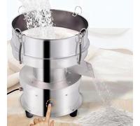 BESTXH Macchina per La Setacciatura delle Polveri, Setaccio/Scolapasta in Acciaio Inox, Setaccio Vibrante Elettrico per Farina, per Lievito in Polvere, Particelle di Cereali,Frame Height 10cm
