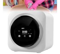 BESTXH Mini Lavatrice, Mini Lavatrice E Asciugatrice Portatile 2 in 1, Asciugatrice Compatta con Cestello in Acciaio Inossidabile con Pannello di Controllo LCD,Bianca,Wall Mount Model