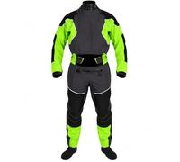 BESTXH Muta Stagna da Kayak A 4 Strati da Uomo, Muta Stagna Impermeabile per Kayak, Surf E Apnea, Guarnizioni in Lattice su Collo E Polsi, Doppio Paraspruzzi Regolabile,Verde,L