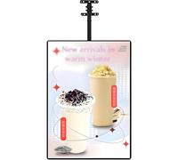 BESTXH Pannello Luminoso A LED con Cornice Ultrasottile, Tabellone Retroilluminato A LED per Menu di Ristoranti, Cartellone Pubblicitario Sospeso per Decorazioni, Mostre,Verticalscreen,50x70cm