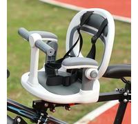 BESTXH Seggiolino per Bicicletta, Seggiolino per Bicicletta Staccabile con Montaggio Anteriore, Portabici per Bambini con Rotazione A 360° con Braccioli Regolabili in Altezza,03