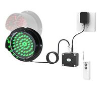 BESTXH Semaforo A LED, Bicolore Rosso/Verde, Faro Industriale da Parete per Banchine di Carico, per Montaggio Interno Ed Esterno, Plug & Play,Light + (100m) Remote Control