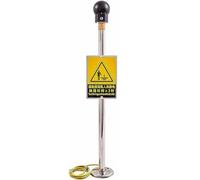 BESTXH Sfera di Scarica Statica, Dispositivo di Eliminazione Dell'Elettricità Statica dal Corpo Umano con Allarme Sonoro E Luminoso, Eliminazione Rapida 3s,A