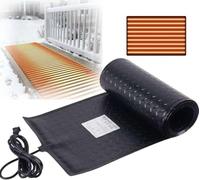 BESTXH Tappeti Riscaldati Per Scioglimento Neve Da Esterno, Tappetino Riscaldato Antiscivolo Con Cavo Di Alimentazione, Sciogli Neve E Ghiaccio Da 7,6 Cm/H, Per Marciapiedi,10*30in(25.4*76.2cm),1pcs