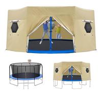 BESTXH Telo di Copertura per Trampolino, Tenda di Copertura Resistente alle Intemperie, Impermeabile E Resistente all'Acqua, Teli di Copertura Rotondi per Trampolini,01,10FT