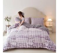 BESTXH Trapunte Invernali, Trapunta Invernale Spessa E Morbida, Trapunta Soffice in Cotone d'Agnello, Double Face in Velluto, Coperta in Pile per La Camera da Letto,09,220 * 240cm(5kg)