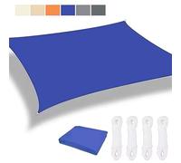 BESTXH Vela Ombreggiante, Vela Ombreggiante Rettangolare Impermeabile, Protezione Solare, Impermeabile, Corde di Montaggio Incluse, Protezione UV al 95% per Esterni, Patio,06,6x6m