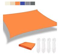 BESTXH Vela Ombreggiante, Vela Ombreggiante Rettangolare Impermeabile, Protezione Solare, Impermeabile, Corde di Montaggio Incluse, Protezione UV al 95% per Esterni, Patio,01,3x4m
