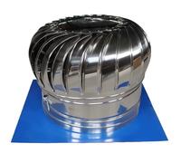 BESTXH Ventilatore A Turbina da Tetto, Sfiatatoio per Canna Fumaria da Tetto Silenzioso, Resistente E Senza Consumo, Cappuccio per Sfiato del Ventilatore A Turbina in Acciaio Inox,500mm