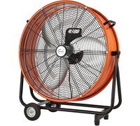 BESTXH Ventilatore da Pavimento Ad Alta velocità per Fusti da Officina, Circolatore d'Aria in Metallo Ad Alta Resistenza con Maniglia Girevole, Protezione Contro Il Surriscaldamento,24inch