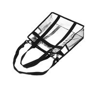 BESTYASH 1 Pc Borsa Per in Vinile Custodie Per in Vinile Custodia Per in Vinile Trucco Trasparente Borsa Multiuso Borse Fionda Borsa Imbottita Borsa Frigo Black Pvc