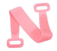 BESTYASH 1 Pz telo da bagno tirare indietro striscia esfoliazione Accessori da bagno strofinaccio per la schiena lavaggio extra Scrubber per doccia asciugamano esfoliante Gel di silice rosa