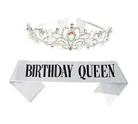 BESTYASH 1 Set Di Cinturini Per Corone Di Strass Fascia Per Feste Di Compleanno Da Principessa Decorazione Per Principessa Di Buon Compleanno Tiara Fascia Creativa Per