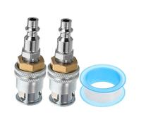 BESTYASH 1 set Mandrini per Gonfiaggio Pneumatici con Meccanismo Blocco Adattatore per Compressori Aria Compatibile con Auto e Camion Gonfiaggio Rapido e Sicuro