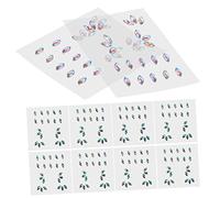 BESTYASH 10 Fogli Patch per trapano viso gemma festival strass decorazione adesivi gioielli per il viso le gemme del viso attaccano le gemme del viso brillano Acrilico