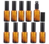BESTYASH 10 Pezzi Boccetta in Vetro Marrone da 30ml per Spray Viso e Tonico | Formato da Viaggio, Uso Semplice e Perdite, per Donna e Appassionate di Bellezza