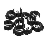 BESTYASH 10 Pezzi Clip C a Forma di C per Bastoni e Stampelle Nero in Abs e Acciaio, Facile Installazione e Affidabile per Ausili di Cammino