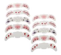 BESTYASH 10 Pezzi Patch tatuatore di lentiggini decalcomanie faccia di halloween adesivi faccia spaventosi adesivi per il viso adesivo facciale Carta per il trasferimento dell'acqua
