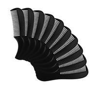 BESTYASH 10 Pezzi Pettine Per Barba Uomo Spazzola Per Barba Pettine Tascabile Pettine Per Barba Pettine Multiuso Pettine Comodo Pettine Tascabile Pettine In Plastica Nero