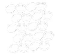 BESTYASH 10 pezzi Piatti Petri Trasparenti Plastica con Resistenti Calore e Corrosione per Laboratorio Scientifico Tessuti Mediche e Ricerca