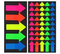 BESTYASH 10 Set di Adesivi a Forma di Freccia Riutilizzabili per Segnalibri e Indicatori Pagina in Carta Colore Assortito Accessori per Lettura Studenti