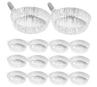 BESTYASH 100 Pezzi Di Vassoi Per Piatti Di Pesatura Ciotole Piatti Barchette Di Pesatura In Alluminio Per Cottura Forno Servizio Laboratorio Barchette