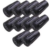 BESTYASH 10pezzi Gommini in Gomma Per Bastoncini Trekking Copripiedi Antiscivolo Per Stampelle Accessori Trekking Protezione Per Punte Bastoncini