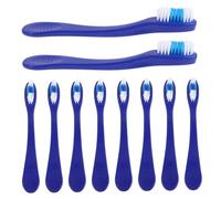 BESTYASH 10pezzi Spazzolini da Dito Mini Portatili Morbidi Sicurezza per Pulizia Orale Durante i Viaggi per Istituzioni come Centri Ospedali