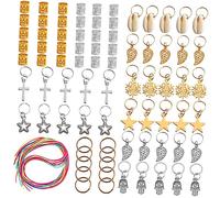 BESTYASH 110pezzi Fermagli per Capelli per Dreadlocks Tubicini per Capelli Fai da Te