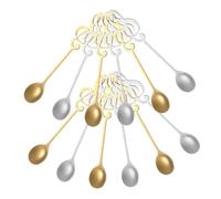 BESTYASH 12 Pezzi Musicali Design Note Musicali da e Dessert Cucchiai Miscelatori Latte Bevande e Yogurt