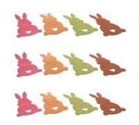 BESTYASH 12 Pezzi Porta Carte a Forma di Coniglio Pasquale in Feltro | Clip per Monete e Carte, Accento Festivo da Tavolo, per Organizzare Piccoli Appunti e Decorare Pasqua