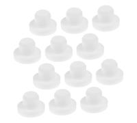 BESTYASH 12 Pezzi Tappi in Silicone Trasparente per Bottiglie Pepiera Vasi e Tappi Ermetici Flessibili e Resistenti ad Alta Temperatura Ricambio per Protezione e Tenuta Stagna