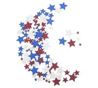 BESTYASH 120 Pezzi Decorazioni Stili Multipli a Forma di Stella a Cinque Punte in Legno e Blu Resistenti e Versatili per Progetti Artigianali Patriottici per Festa Dell'indipendenza