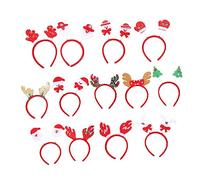 BESTYASH 13 Pz Fascia Natalizia Fascia Per Le Vacanze Cerchietti Per Natalizi Abbigliamento Decorativo Per Per Di Natale Copricapo Di Natale Plastica